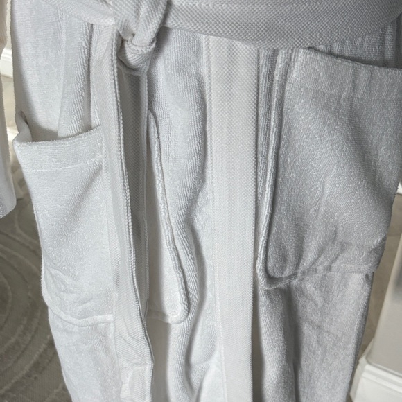 NWT Lacoste Classic Pique White Robe - Picture 6 of 10